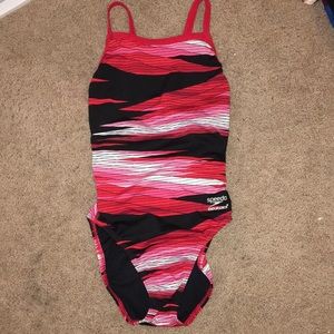 NEW red speedo endurance suit. Size 28